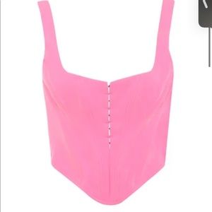 Pink tank top bustier